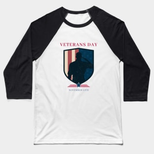 Grateful hearts salute our heroes on Veterans Day! Baseball T-Shirt